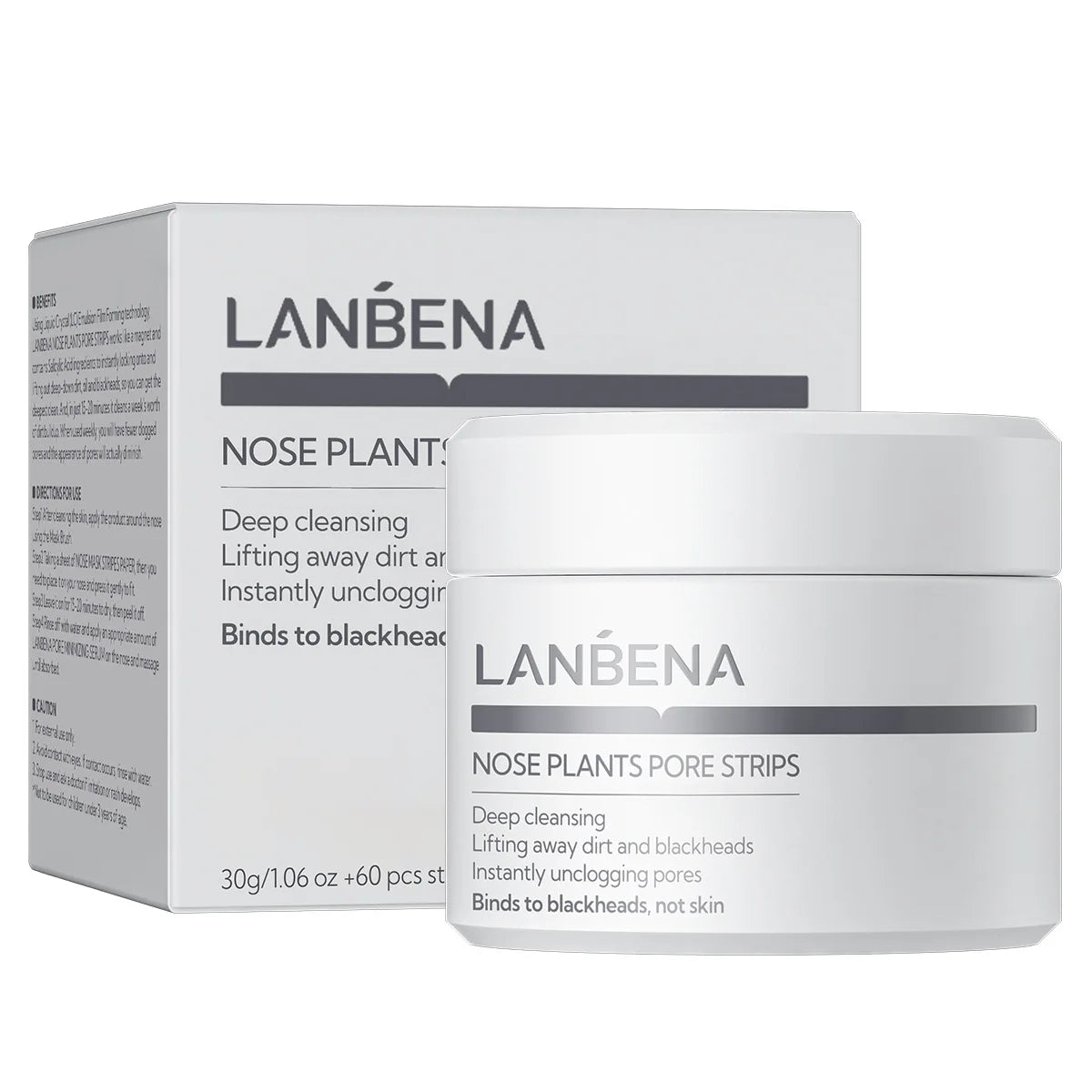 LANBENA Blackhead Nose Strips & Pore Minimizing Serum Set