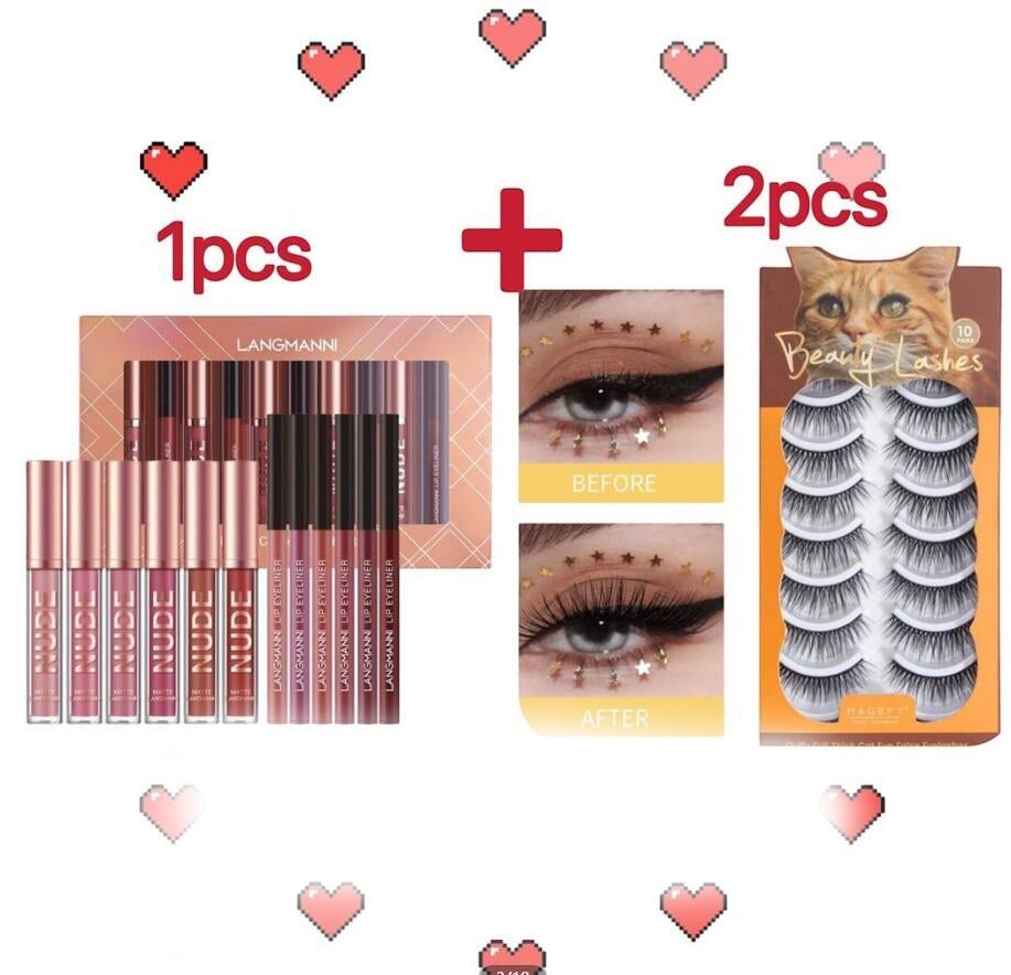 12PCS Matte Lipstick & Lip Liner Set