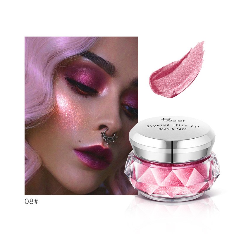 Glitter Glow Face & Body Highlighter Cream for Festival Makeup