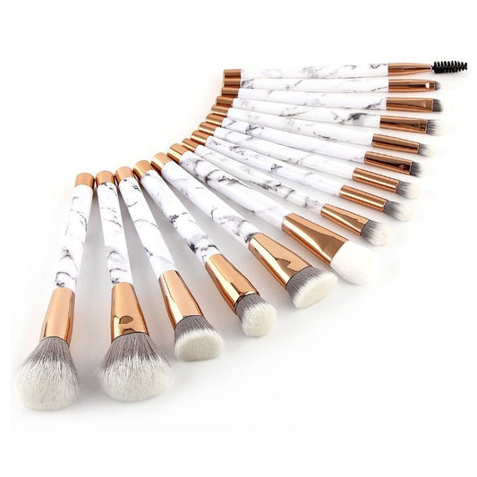 11PCS Marble Makeup Brush Set – Professional & Elegant Design