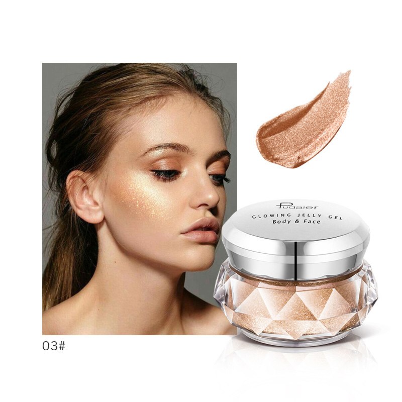Glitter Glow Face & Body Highlighter Cream for Festival Makeup