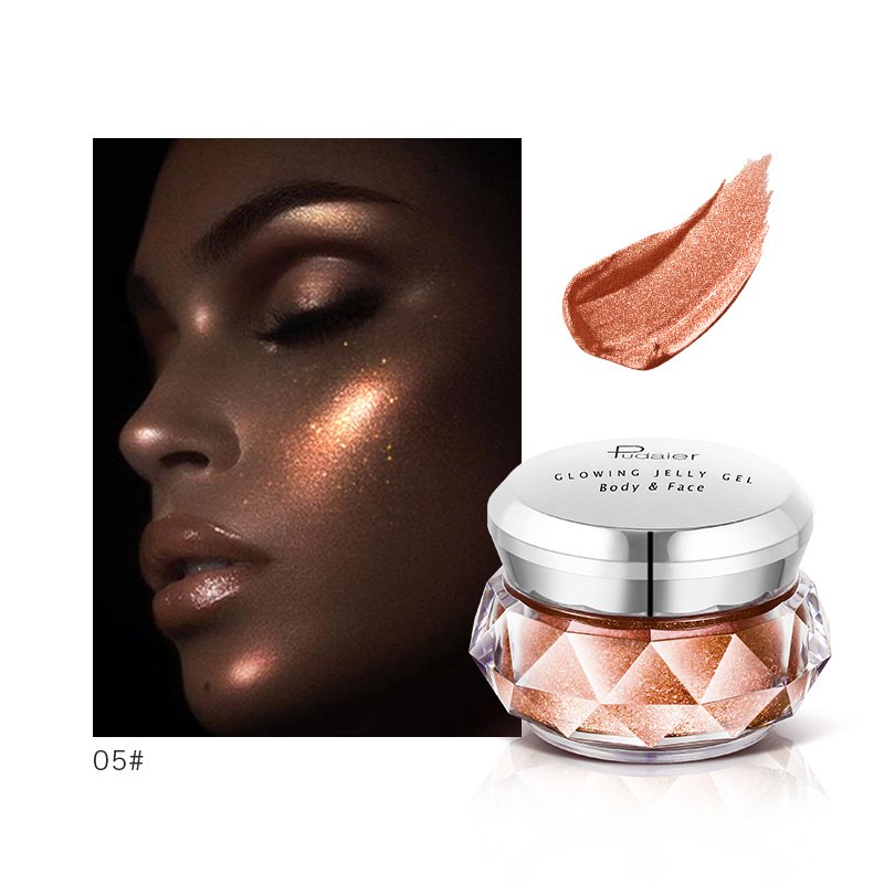 Glitter Glow Face & Body Highlighter Cream for Festival Makeup