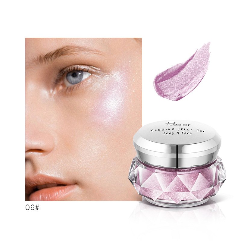 Glitter Glow Face & Body Highlighter Cream for Festival Makeup