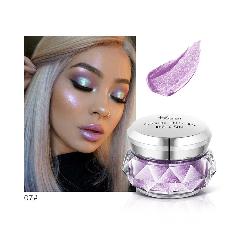Glitter Glow Face & Body Highlighter Cream for Festival Makeup