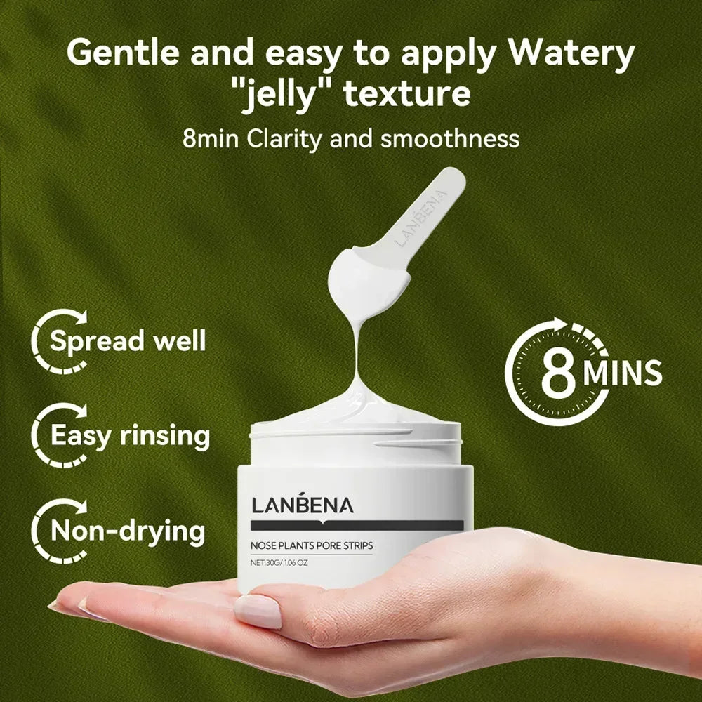LANBENA Blackhead Nose Strips & Pore Minimizing Serum Set