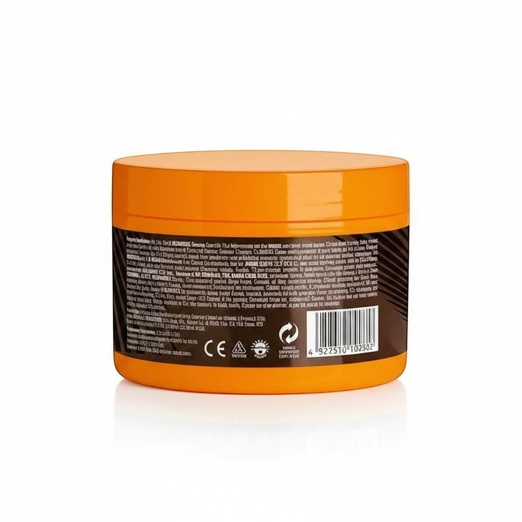 MEDAIONE sun tanning gel black cream lotion jar showing ingredient list and barcode on the back label